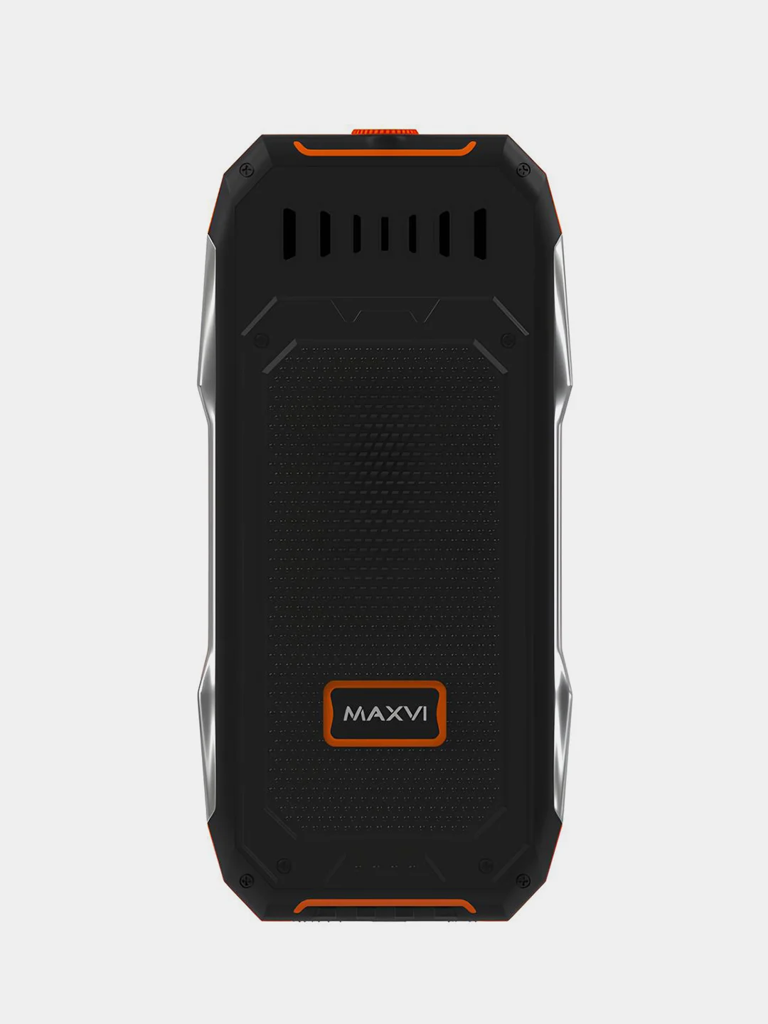 Оранжевый мобильный телефон Maxvi T101, прочный корпус, аккумулятор 4000 мАч, функция Power Bank