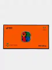 Оранжевый смарт-часы x9 Ultra series, умные, унисекс