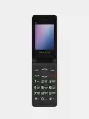 Синий мобильный телефон-раскладушка Maxvi E9