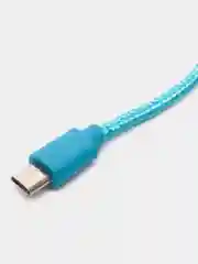 Синий кабель Micro Usb, в нейлоновой оплетке