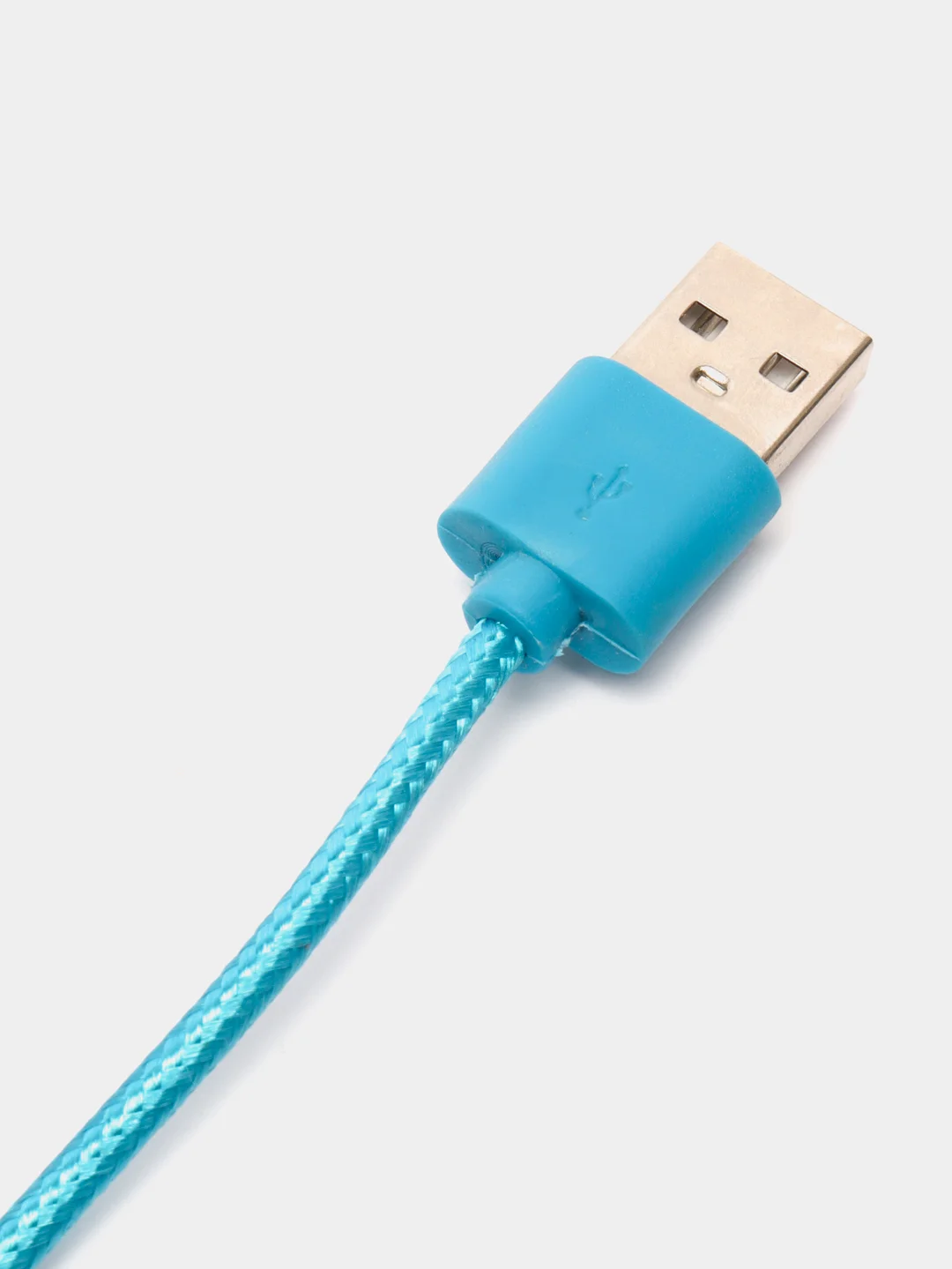 Синий кабель Micro Usb, в нейлоновой оплетке