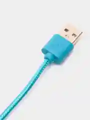 Синий кабель Micro Usb, в нейлоновой оплетке