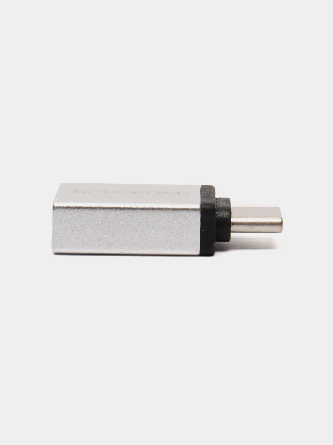 Переходник - адаптер Borofone BV3 Type-C - USB OTG серебристый