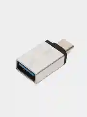Переходник - адаптер Borofone BV3 Type-C - USB OTG серебристый