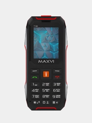 Мобильный телефон Maxvi T100, прочный корпус, аккумулятор 1500 мАч, функция Power Bank