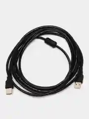 Кабель удлинитель 3.0м USB 2.0 AM(USB)-AM папа-папа с фильтром AA, черный