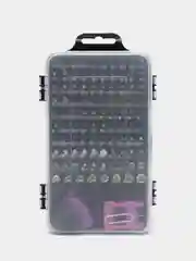 Тёмно-розовый отвертка с набором бит из хромванадиевой стали CR-V 119 и 115 в 1
