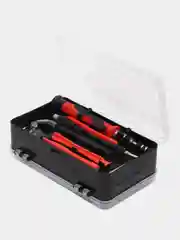 Красный отвертка с набором бит из хромванадиевой стали CR-V 119 и 115 в 1