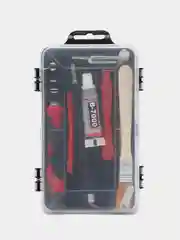 Тёмно-бордовый отвертка с набором бит из хромванадиевой стали CR-V 119 и 115 в 1