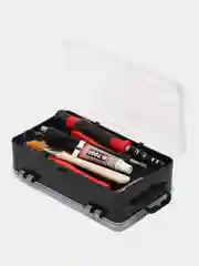 Тёмно-бордовый отвертка с набором бит из хромванадиевой стали CR-V 119 и 115 в 1