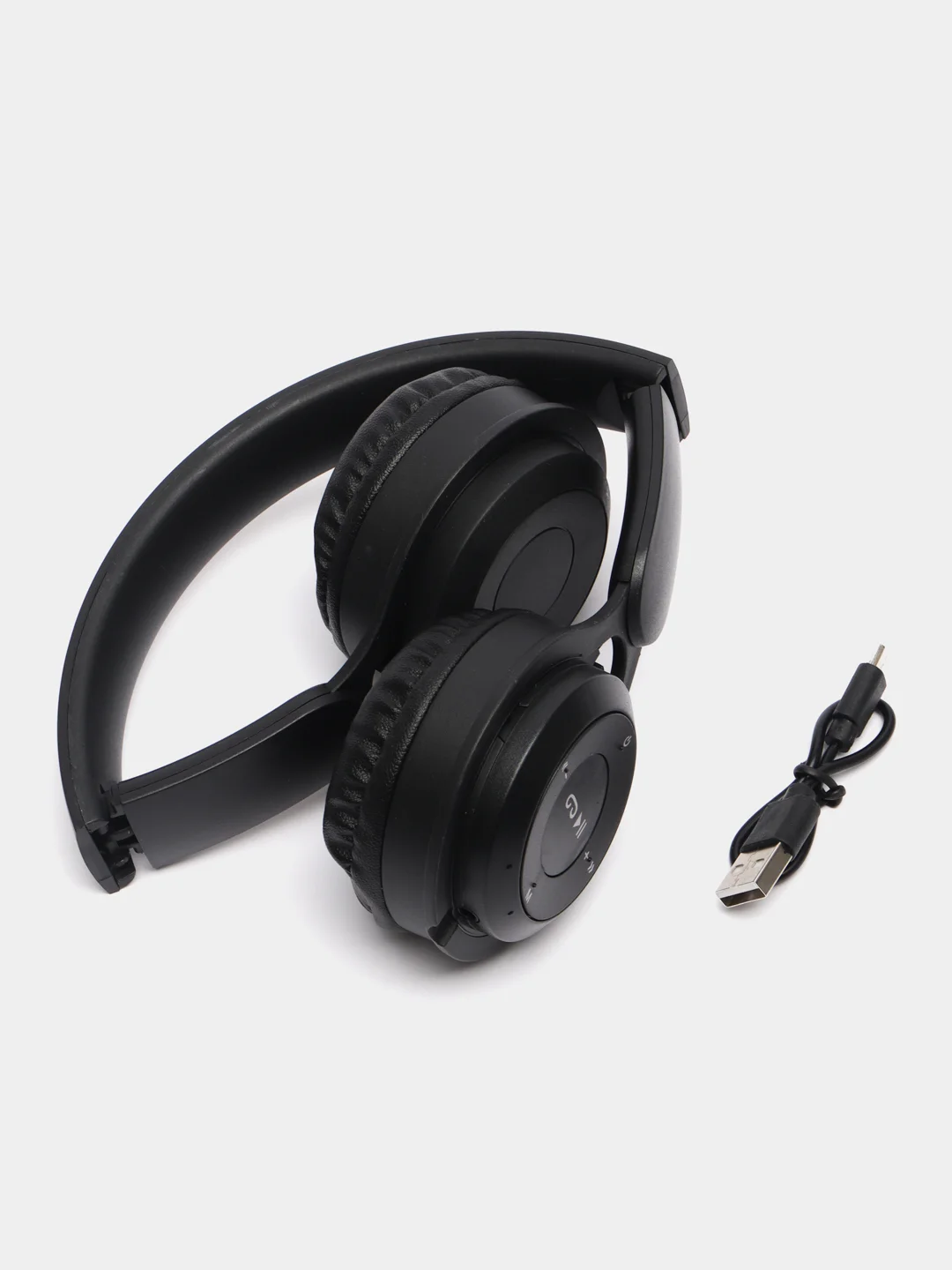 Черный беспроводные наушники Y08 Bluetooth 5.0 с микрофоном, FM SD Mp3
