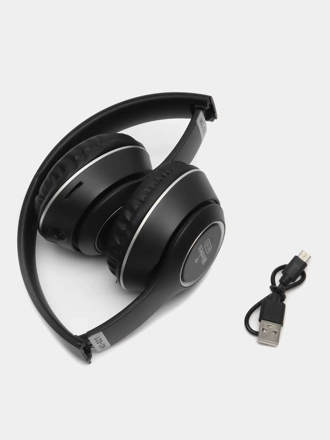 Черный беспроводные наушники MZ-021 Bluetooth 5.0 с микрофоном, FM SD Mp3