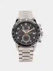 Серебряный мужские наручные часы Ochstin 6112A с хронографом в подарочной упаковке