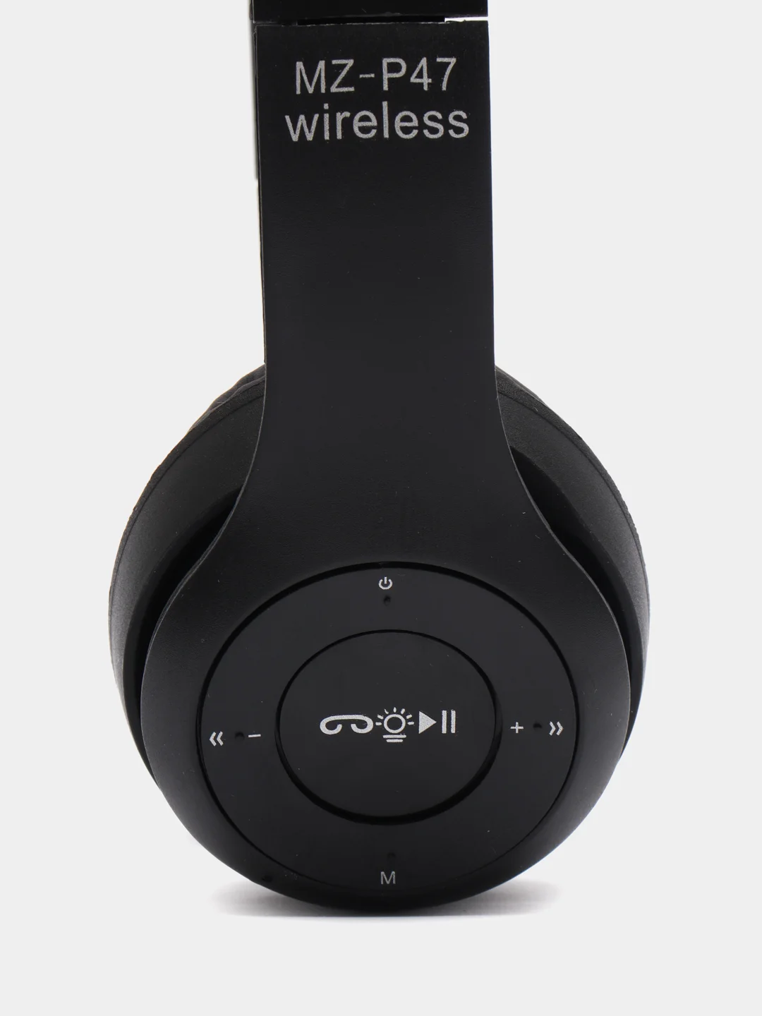 Черный беспроводные наушники светящиеся, ушки кошки MZ-P47 Bluetooth 5.0 с микрофоном, FM SD Mp3