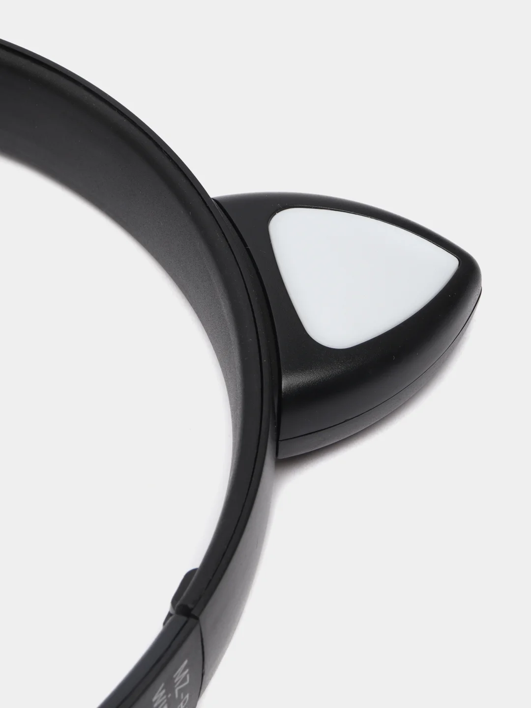 Черный беспроводные наушники светящиеся, ушки кошки MZ-P47 Bluetooth 5.0 с микрофоном, FM SD Mp3