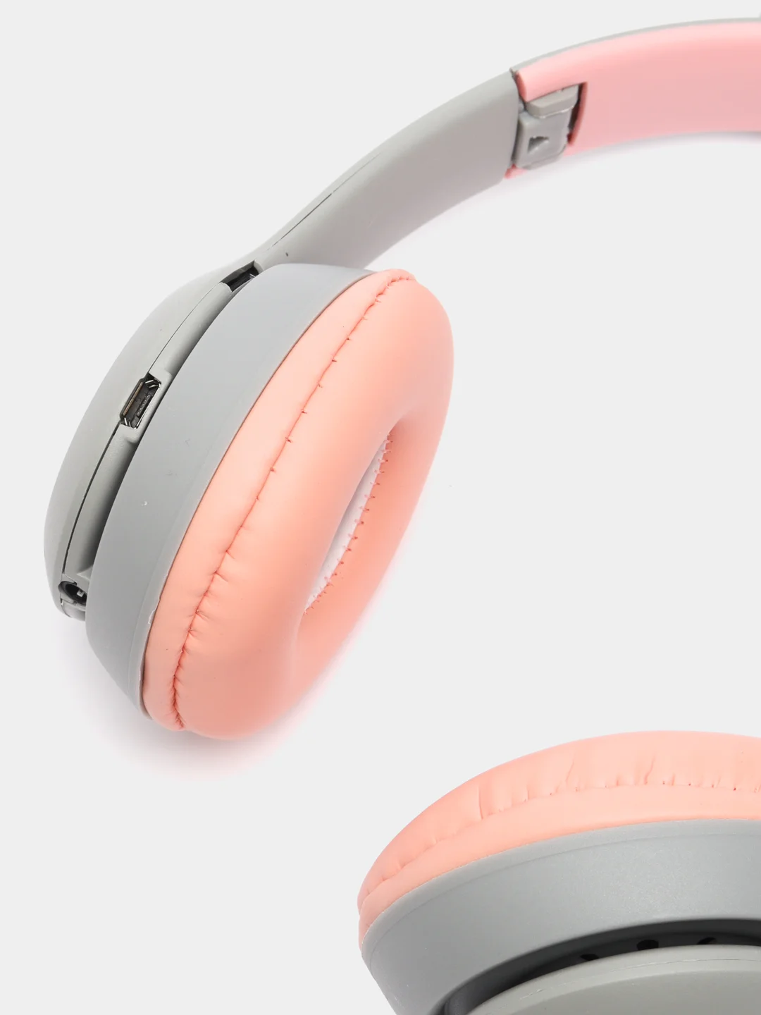 Синий беспроводные наушники светящиеся, ушки кошки MZ-P47 Bluetooth 5.0 с микрофоном, FM SD Mp3