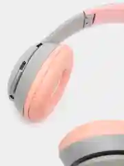 Синий беспроводные наушники светящиеся, ушки кошки MZ-P47 Bluetooth 5.0 с микрофоном, FM SD Mp3