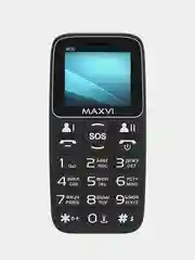 Черный мобильный телефон Maxvi B110, аккумулятор 1000 мАч, быстрый набор номера