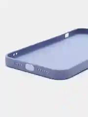 Сиреневый силиконовый чехол на iPhone 14, 14 Plus, 14 Pro, 14 Pro Max, со стеклянной панелью