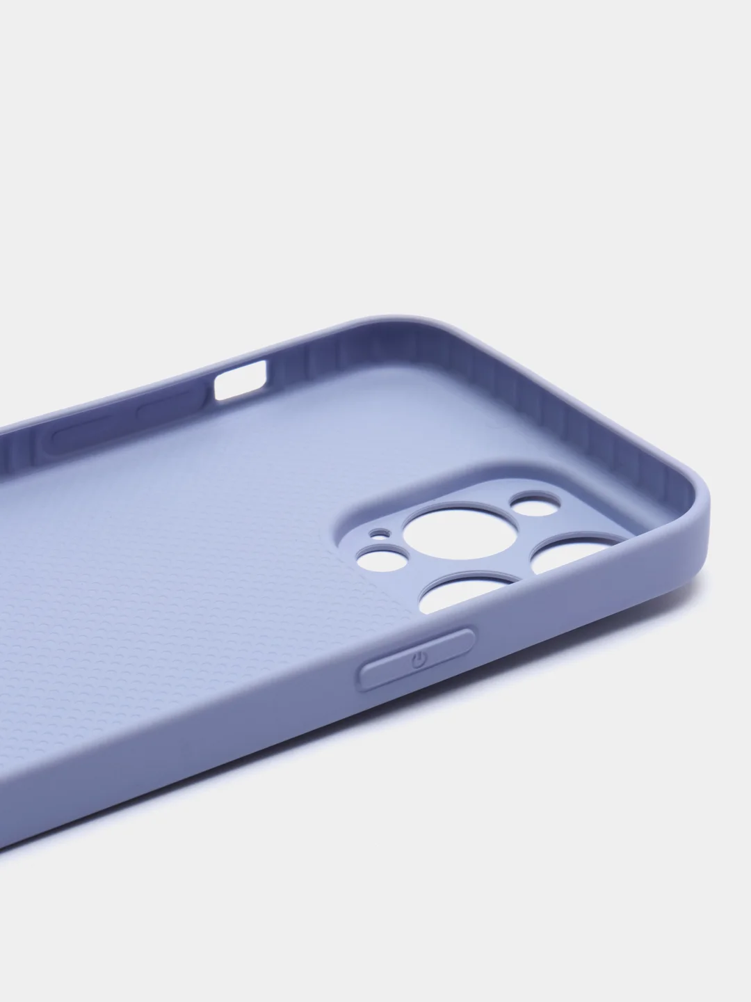 Сиреневый силиконовый чехол на iPhone 14, 14 Plus, 14 Pro, 14 Pro Max, со стеклянной панелью