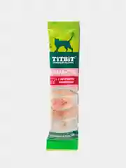Крем-суп для кошек Titbit с кусочками телятины, 16 штук по 10г
