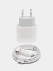 Зарядное устройство для iPhone, блок Type-C, PD, 20W и кабель Type-C/Lightning