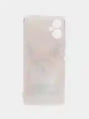 Оранжевый чехол на Tecno Spark 9 Pro / Текно Спарк 9 Про прозрачный, с рисунком, защита камеры