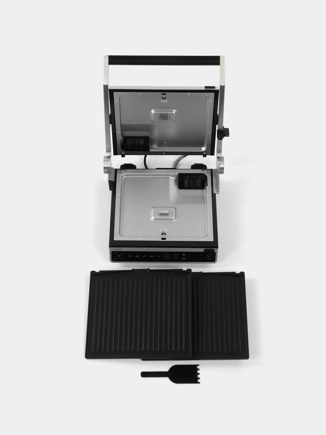 Гриль-пресс Polaris PGP 3003 Optimal Temp, серебряный