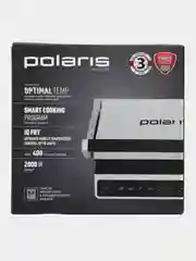Гриль-пресс Polaris PGP 3003 Optimal Temp, серебряный