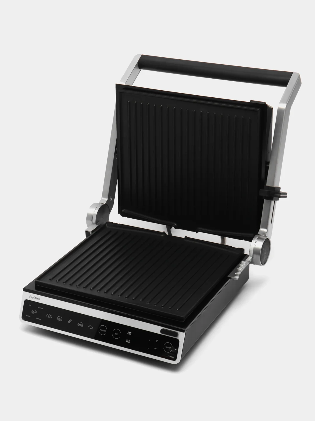 Гриль-пресс Polaris PGP 3003 Optimal Temp, серебряный