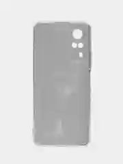 Серый меланж силиконовый чехол на Vivo Y31/Y53s 4G / Виво Y31 прозрачный, с рисунком, защита камеры
