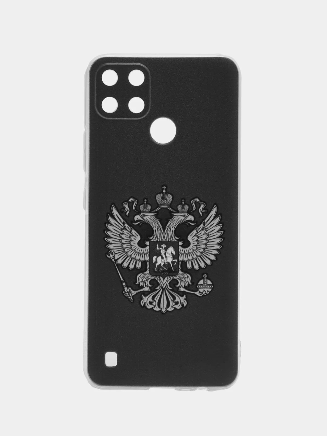 Приглушённый хаки силиконовый чехол на Oppo Realme C21Y/C25Y / Оппо Реалми C21Y/C25Y прозрачный, с рисунком