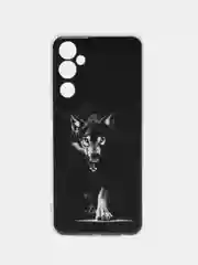 Серый меланж чехол на Tecno Pova Neo 2 / Текно Пова Нео 2 прозрачный, с рисунком, защита камеры