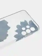 Лазурный чехол силиконовый на Samsung Galaxy A23 / Самсунг А23 прозрачный с рисунком, защита камеры