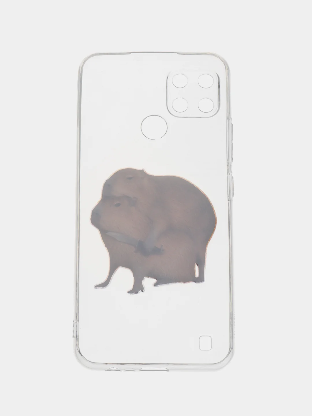 Бежевый силиконовый чехол на Oppo Realme C21Y/C25Y / Оппо Реалми C21Y/C25Y прозрачный, с рисунком