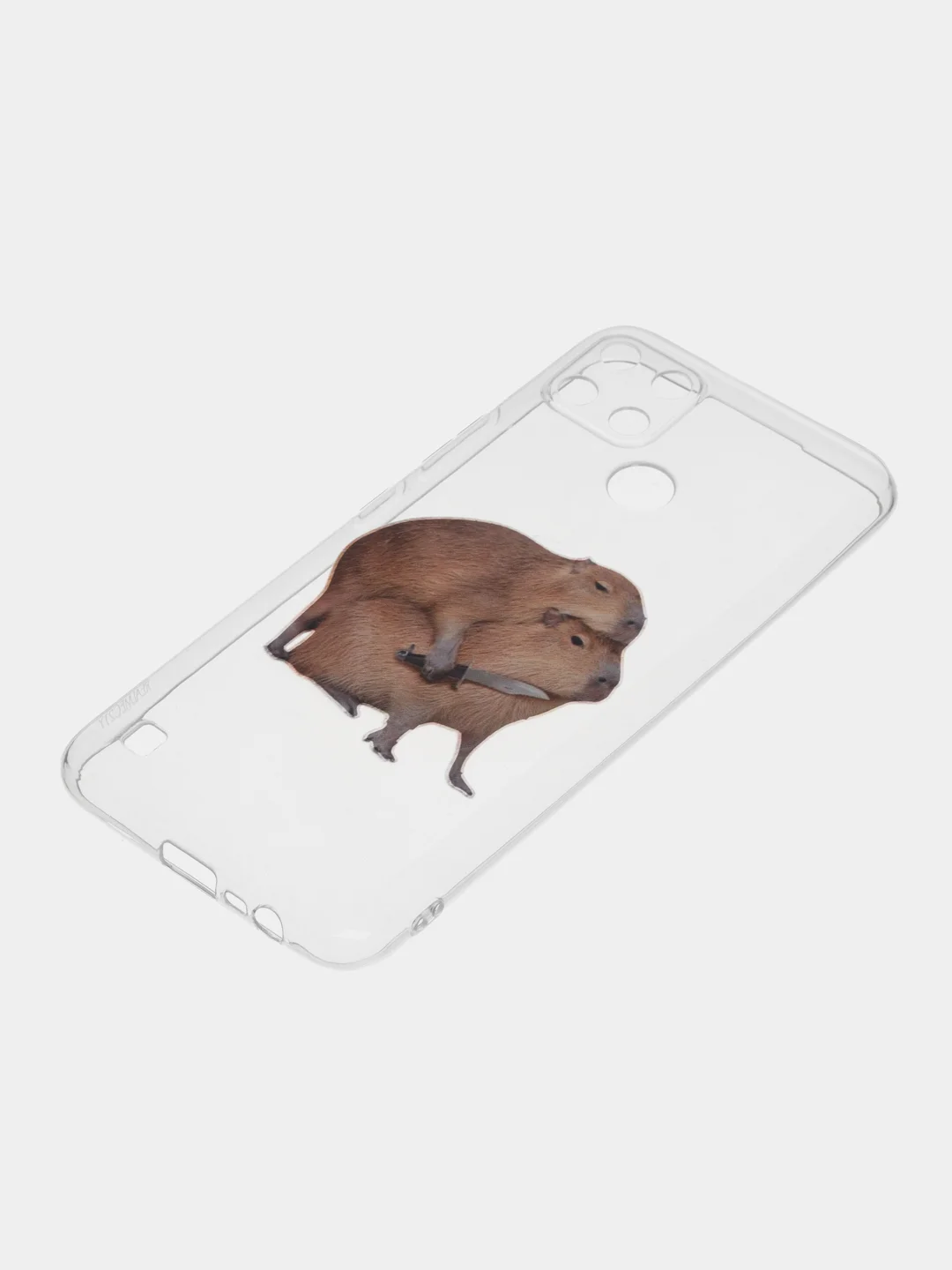 Бежевый силиконовый чехол на Oppo Realme C21Y/C25Y / Оппо Реалми C21Y/C25Y прозрачный, с рисунком