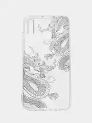 Пудровый чехол на Huawei P30 Lite/Honor 20S/20 Lite 2020 / Хонор 20 Lite прозрачный, с рисунком