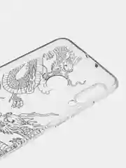 Пудровый чехол на Huawei P30 Lite/Honor 20S/20 Lite 2020 / Хонор 20 Lite прозрачный, с рисунком
