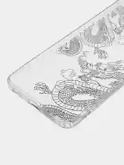 Пудровый чехол на Tecno Pova Neo 2 / Текно Пова Нео 2 прозрачный, с рисунком, защита камеры