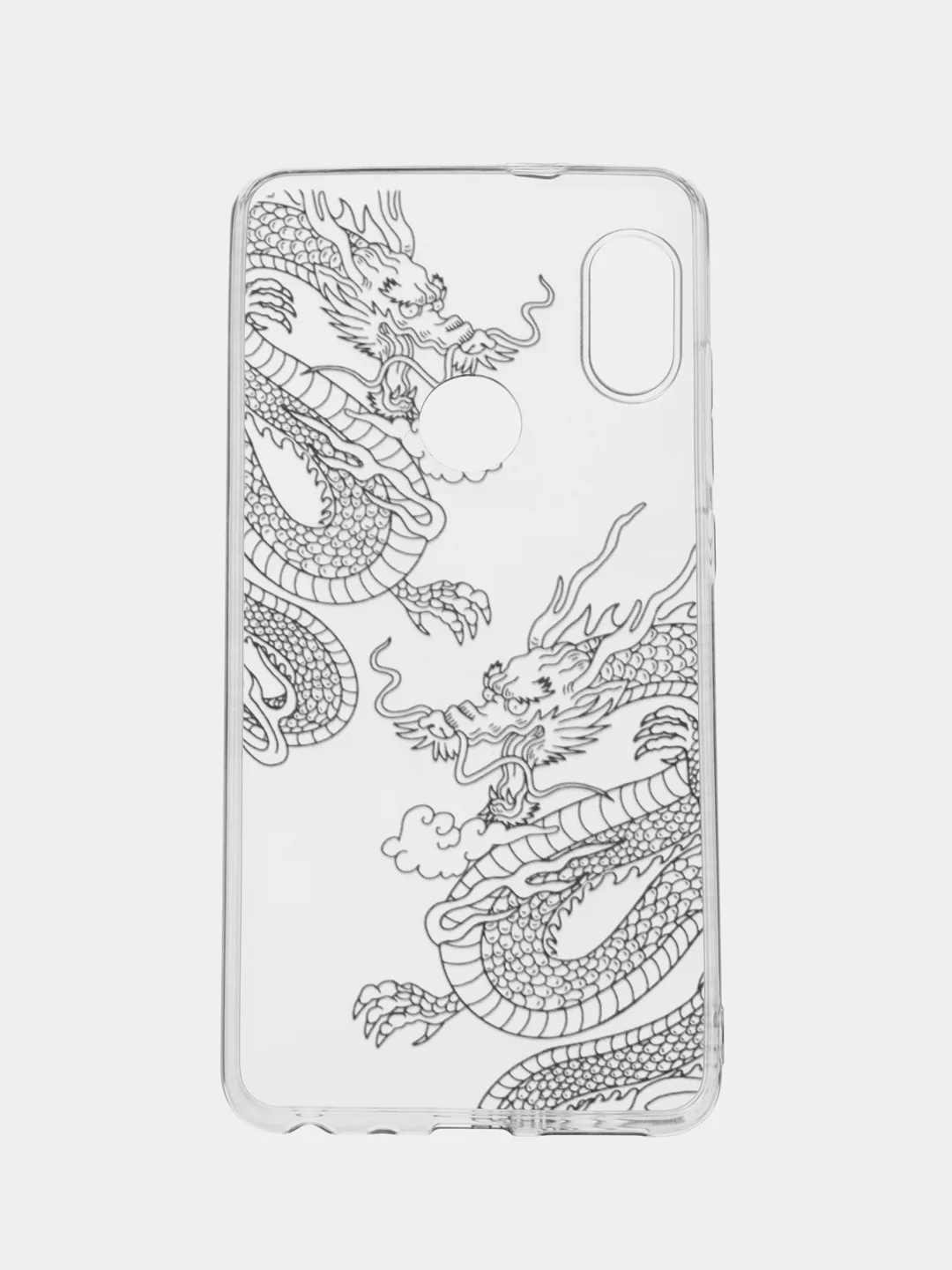 Пудровый чехол на Xiaomi Redmi Note 5/Note 5 Pro / Сяоми Редми Нот 5/5 Про прозрачный, с рисунком
