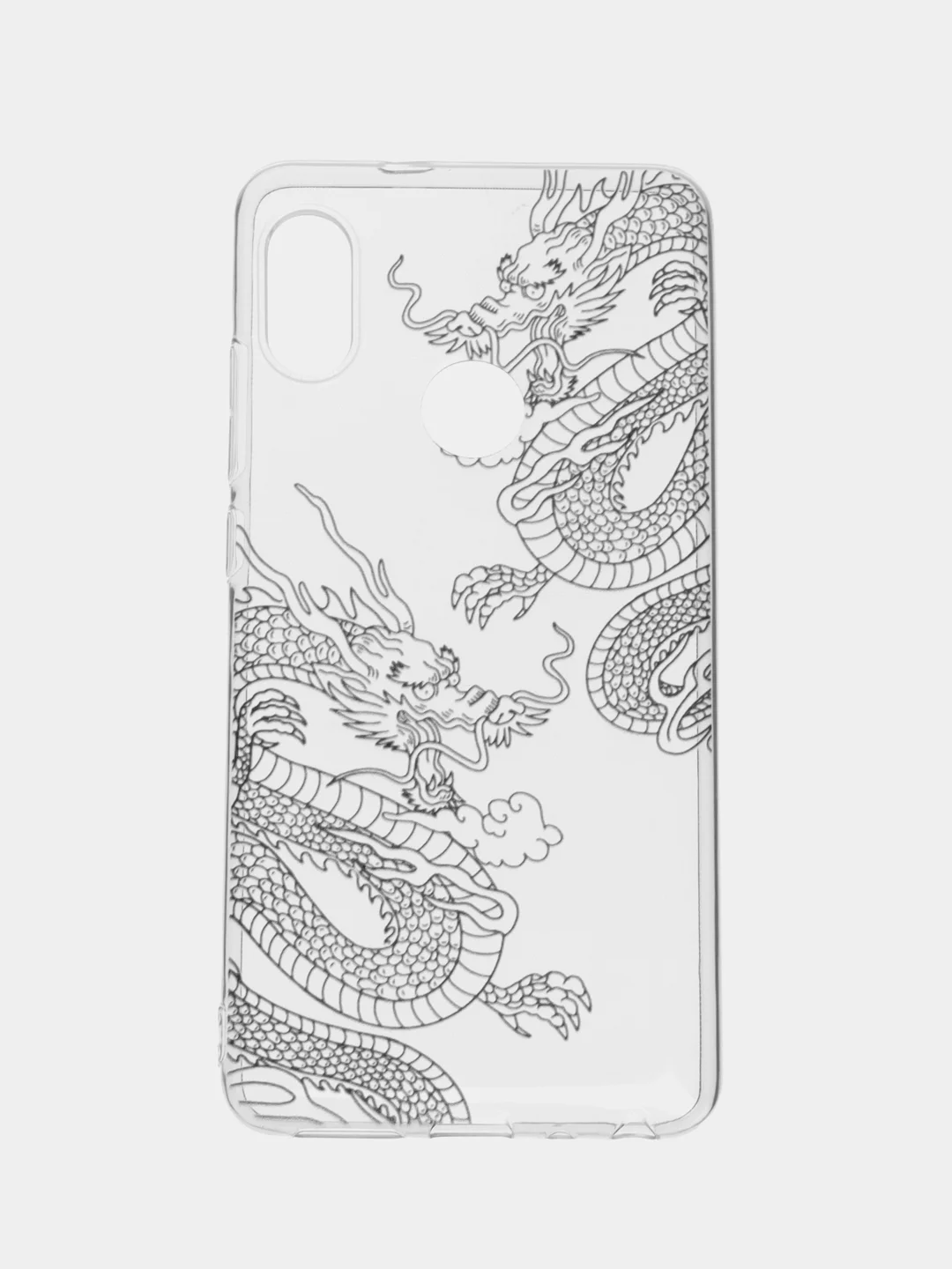 Пудровый чехол на Xiaomi Redmi Note 5/Note 5 Pro / Сяоми Редми Нот 5/5 Про прозрачный, с рисунком