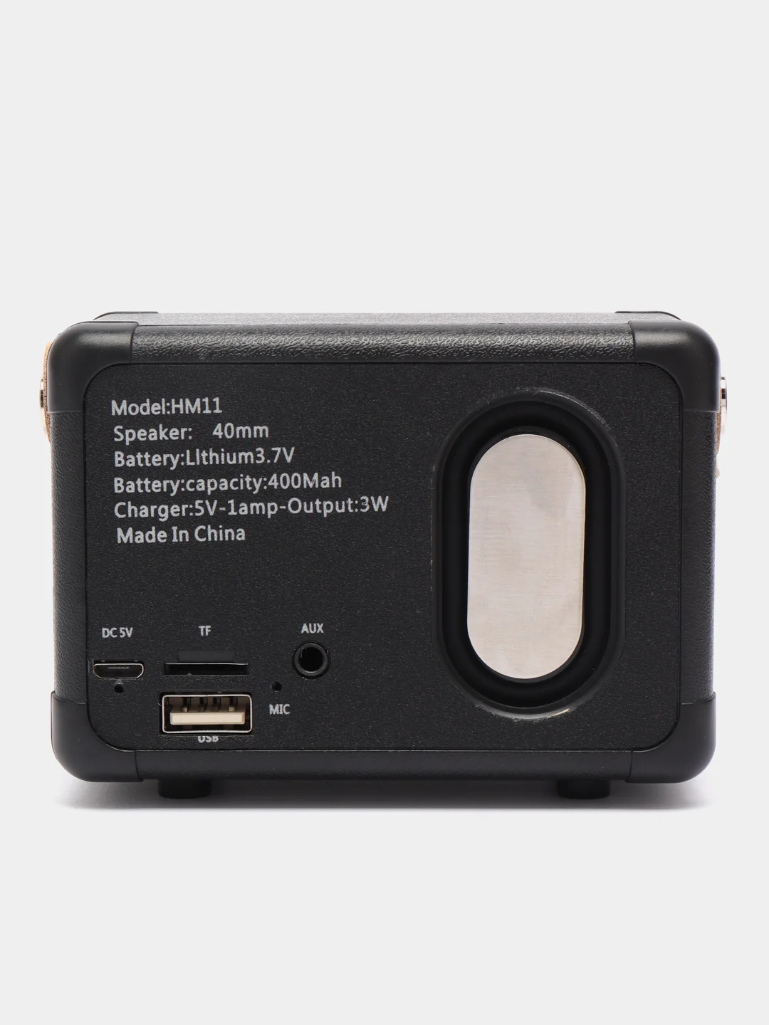 Черный колонка "Ретро радио" портативная, Fm, USB, Bluetooth