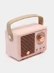 Бежевый колонка "Ретро радио" портативная, Fm, USB, Bluetooth