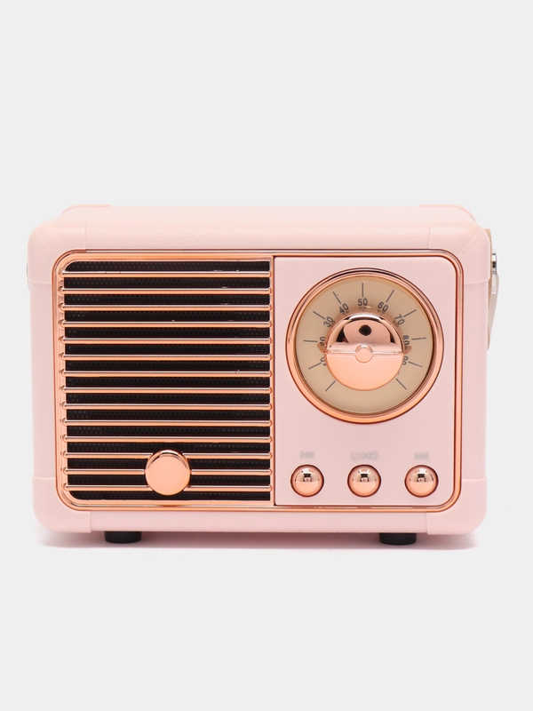 Колонка "Ретро радио" портативная, Fm, USB, Bluetooth