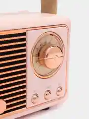 Бежевый колонка "Ретро радио" портативная, Fm, USB, Bluetooth