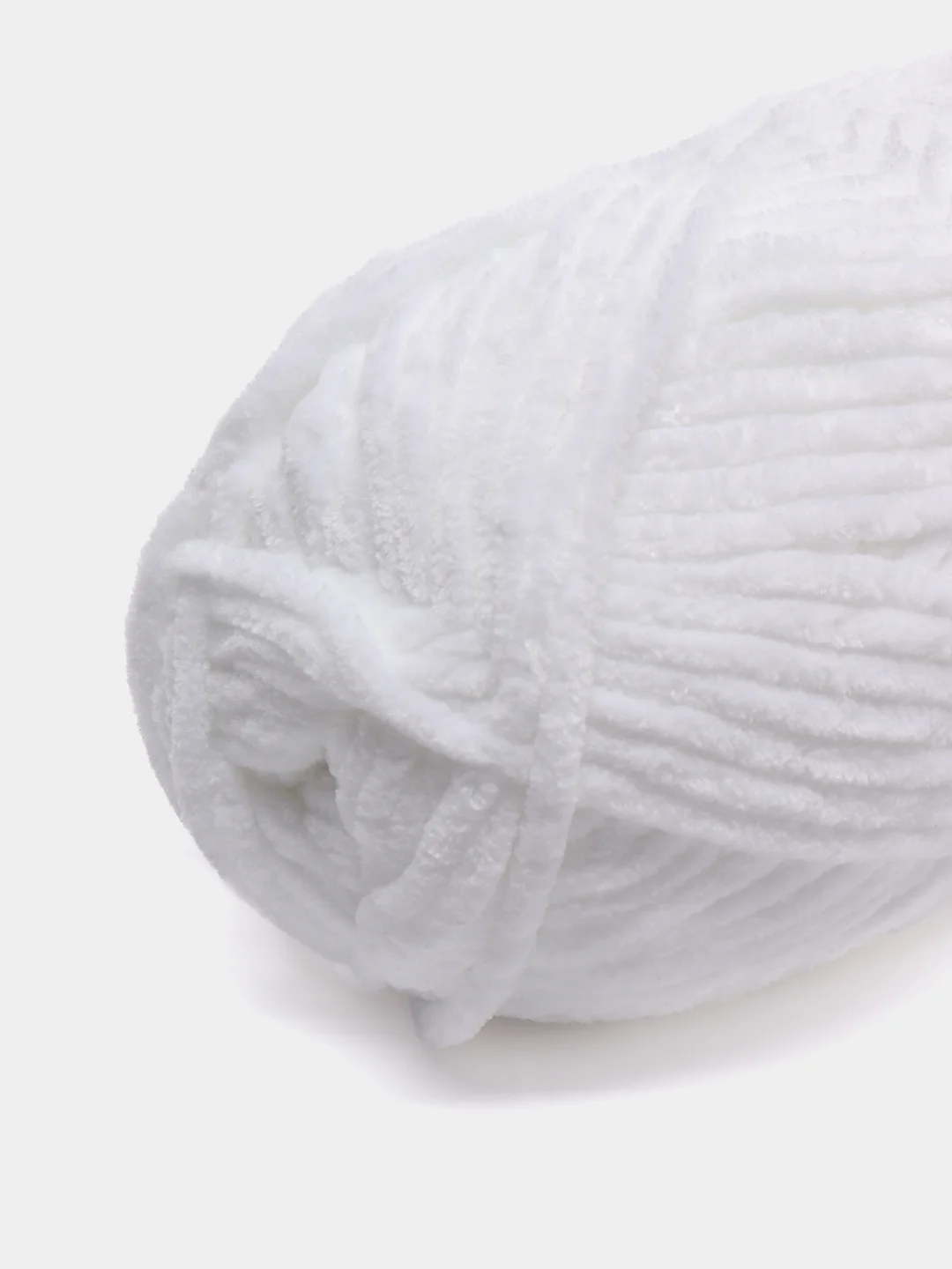 Белый плюшевая пряжа Himalaya Bursa Chenille, 100 г, 120 м