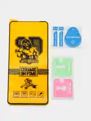 Черный защитное керамическое стекло для Realme C55 (Реалми С55)