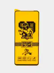 Черный защитное керамическое стекло для Realme C55 (Реалми С55)