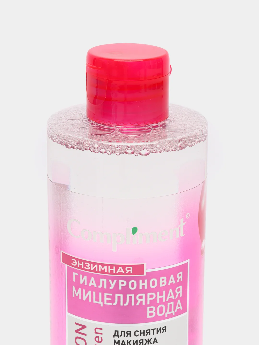Compliment мицеллярная вода, энзимная, гиалуроновая, 3 в 1, Hyaluron+Collagen, 500 мл