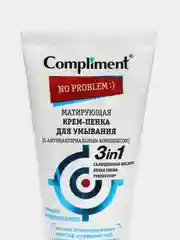 Compliment No problem Матирующая Крем-пенка для умывания 3 в 1 для чувствительной кожи